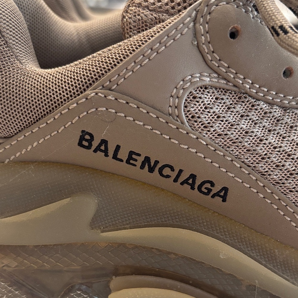 Balenciaga Womens Taupe Sneakers - Picture 6 of 8